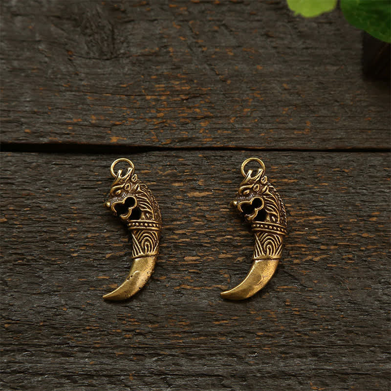 Nimara Ritual Copper Pi Xiu Braided Five Emperor Coins Gourd Wealth Keychains