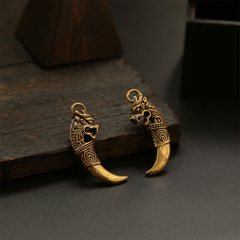 Nimara Ritual Copper Pi Xiu Braided Five Emperor Coins Gourd Wealth Keychains