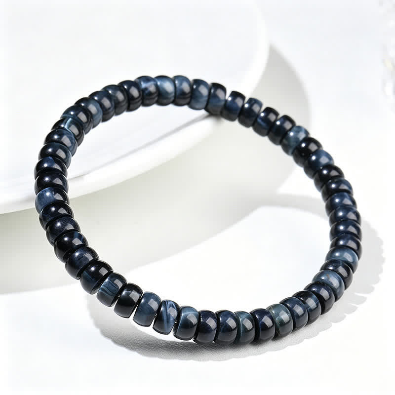 Nimara Ritual Blue Tiger Eye Positive Beads Bracelet