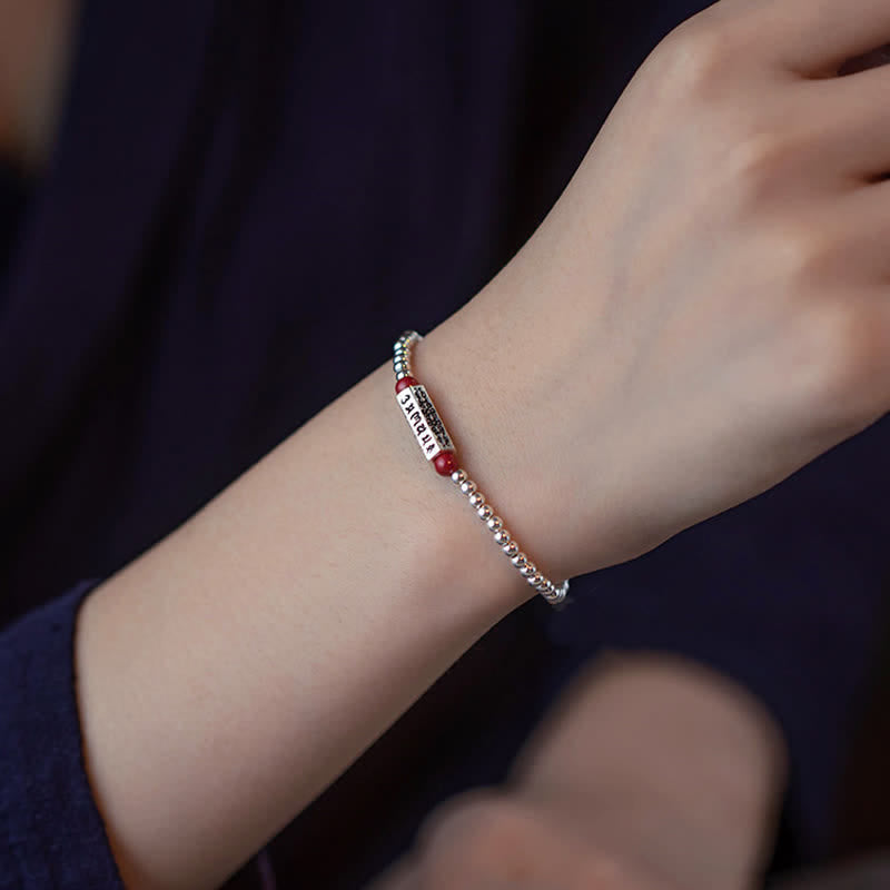 Nimara Ritual Cinnabar Om Mani Padme Hum Wisdom Anklet Bracelet