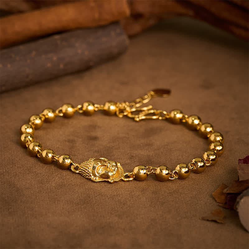 Nimara Ritual Copper Buddha Beaded Serenity Bracelet