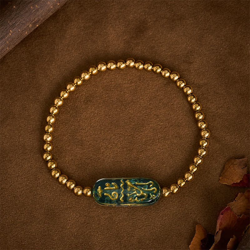Nimara Ritual Titanium Steel Liuli Om Mani Padme Hum Stimulation Bracelet