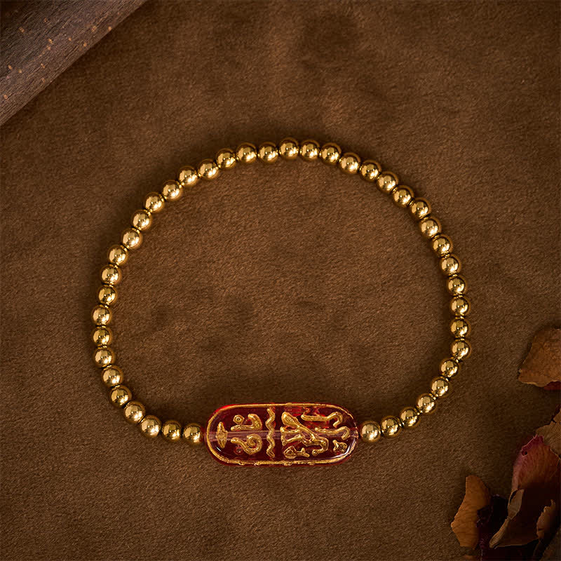 Nimara Ritual Titanium Steel Liuli Om Mani Padme Hum Stimulation Bracelet