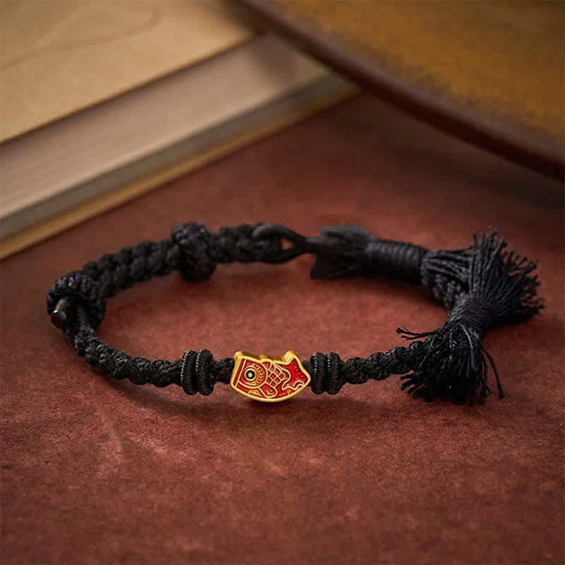 Nimara Ritual Auspicious Red String Koi Fish Success Bracelet