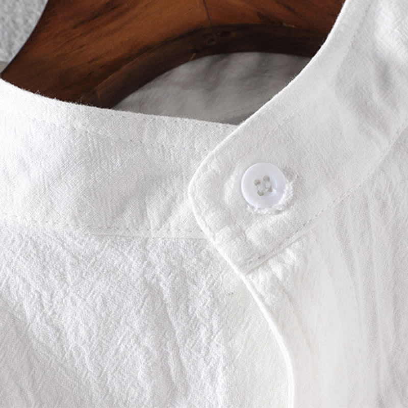 Nimara Ritual Summer Solid Men's Buttons Half Sleeve Shirt
