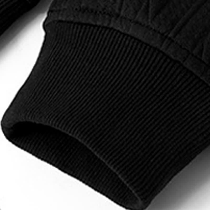 Nimara Ritual Fall Winter Buttons Twisted Design Long Sleeve Men's Hoodie
