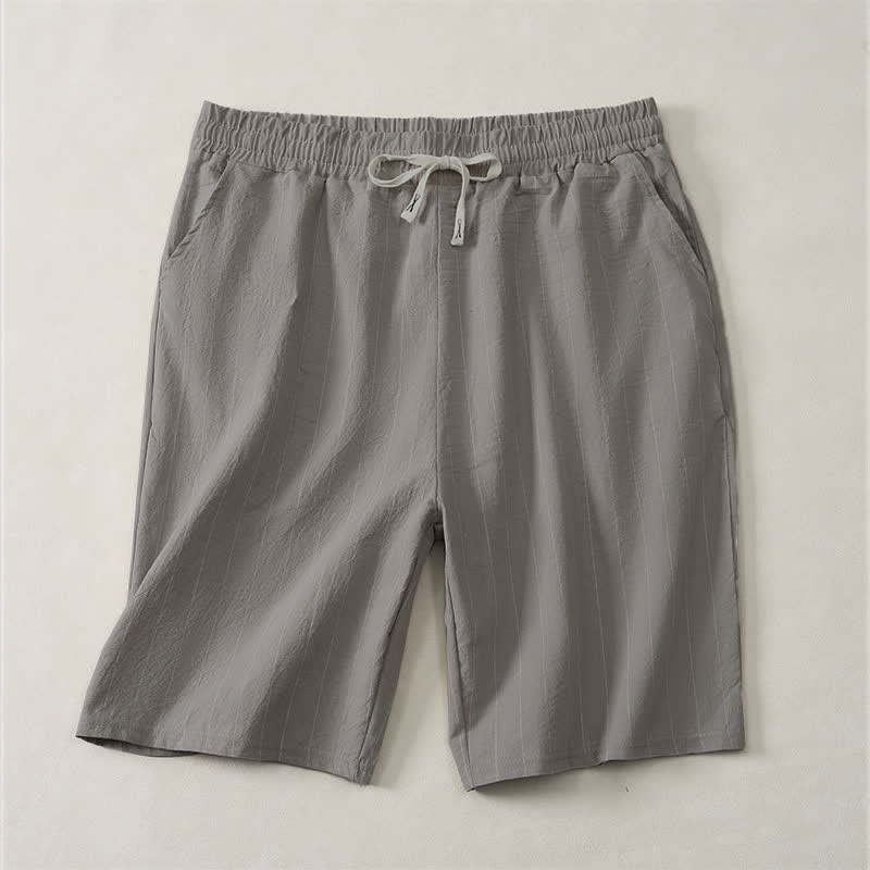 Nimara Ritual Summer Casual Drawstring Striped Men's Shorts With Pockets