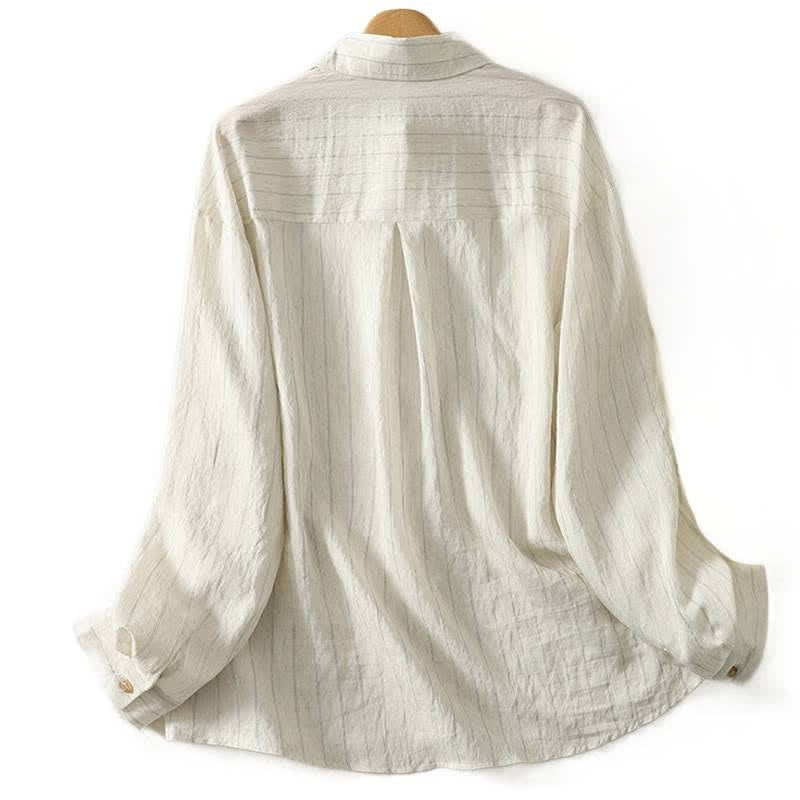 Nimara Ritual Summer Casual Minimalist Button-Up Solid Women's Long Sleeve Shirts