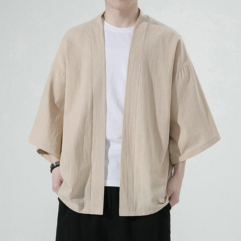 Nimara Ritual Summer Casual Minimalist Solid Men's Kimonos