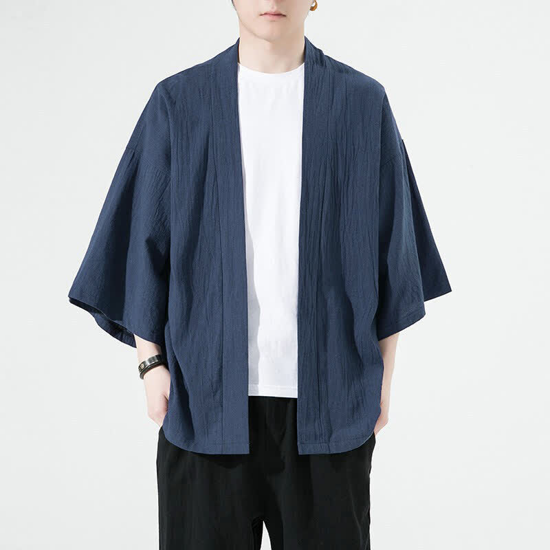 Nimara Ritual Summer Casual Minimalist Solid Men's Kimonos