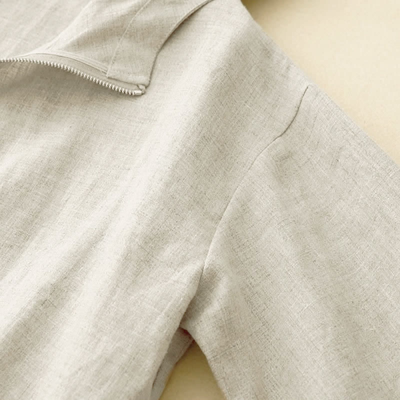 Nimara Ritual Summer Casual Minimalist Drawstring Solid Women's Long Sleeve Shirts With Pocket