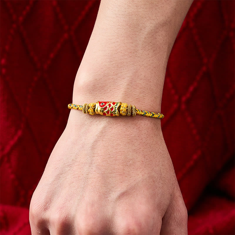 Nimara Ritual Koi Fish Luck Hand-Woven String Bracelet