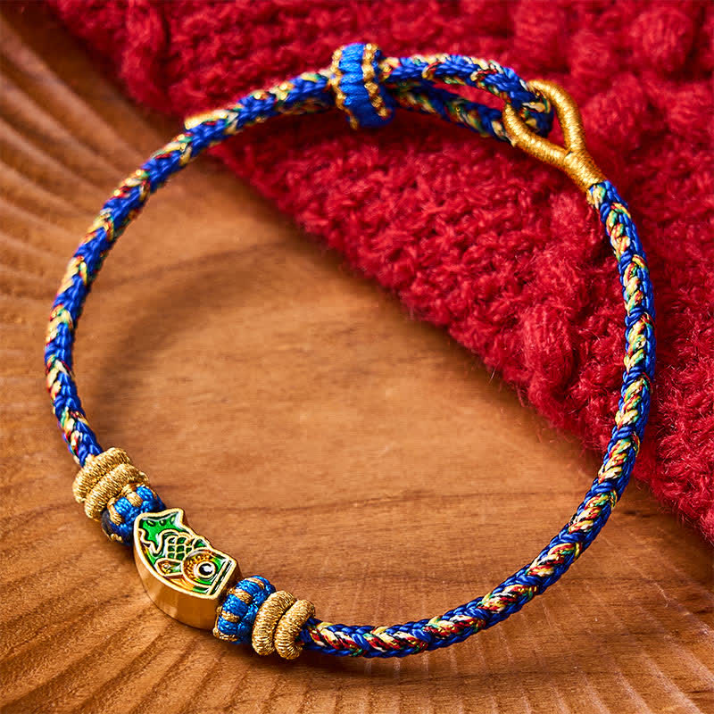 Nimara Ritual Hand-Woven String Koi Fish Strength Rope Bracelet