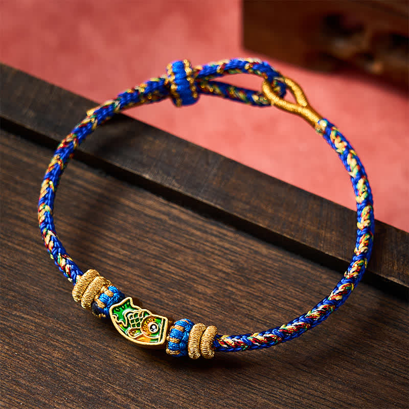 Nimara Ritual Hand-Woven String Koi Fish Strength Rope Bracelet