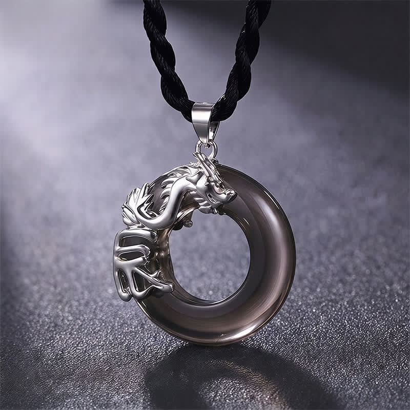 Nimara Ritual Chinese Zodiac Peace Buckle Fortune Pendant Necklace