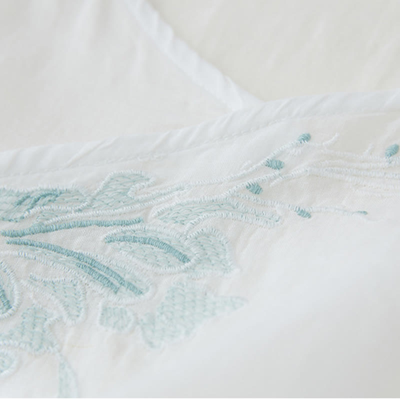 Nimara Ritual Casual Women's Embroidery Plants Design Three Quarter Sleeve Shirt