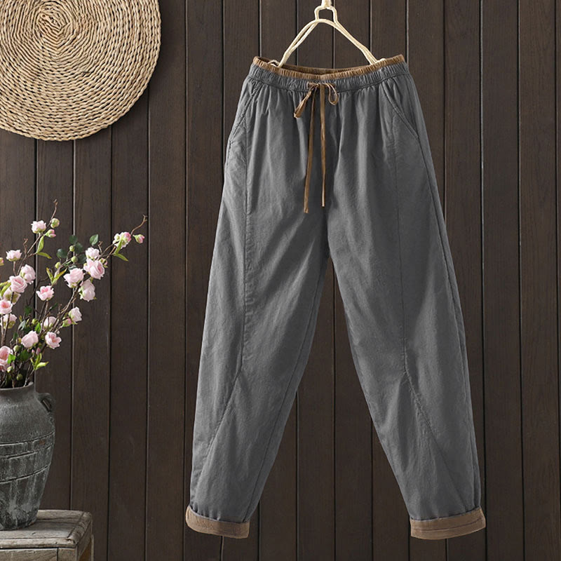 Nimara Ritual Plain Women's Harem Thermal Pants With Pockets