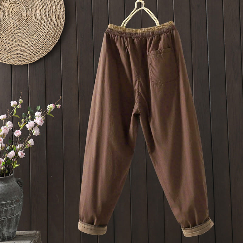 Nimara Ritual Plain Women's Harem Thermal Pants With Pockets