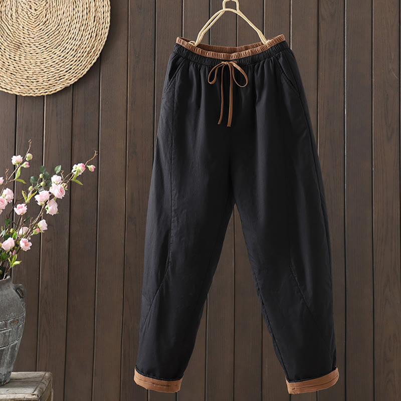 Nimara Ritual Plain Women's Harem Thermal Pants With Pockets