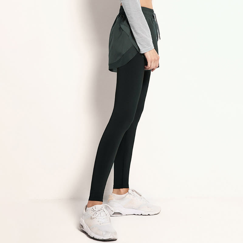 Nimara Ritual 2 In 1 Sports Tights Outdoor Fitness Women's Leggings Yoga Pants