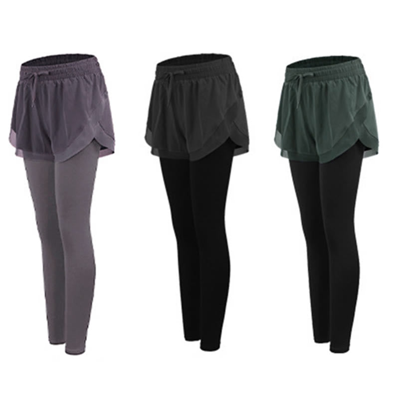 Nimara Ritual 2 In 1 Sports Tights Outdoor Fitness Women's Leggings Yoga Pants