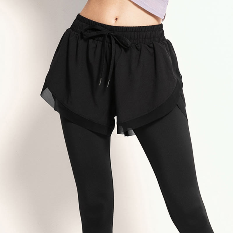 Nimara Ritual 2 In 1 Sports Tights Outdoor Fitness Women's Leggings Yoga Pants