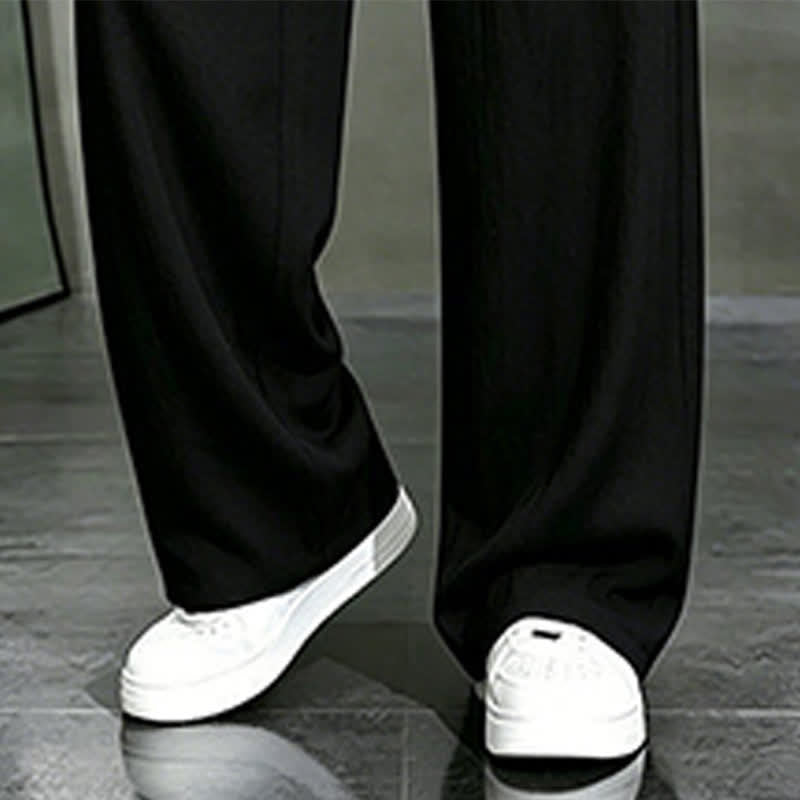 Nimara Ritual Spring Summer Casual Drawstring Solid Long Pants Men's Straight Leg Pants With Pocket