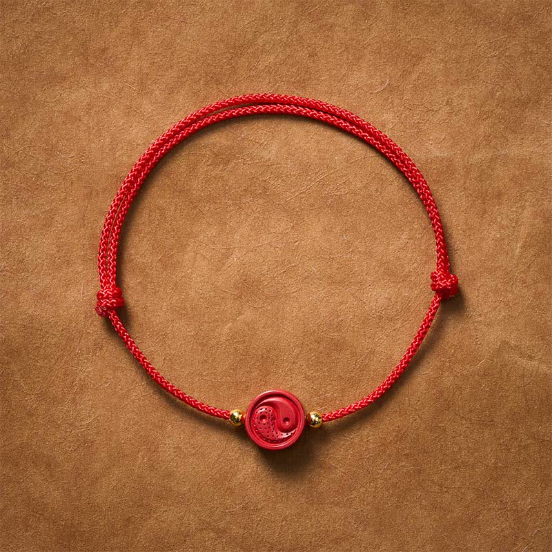 Nimara Ritual Yin Yang Red String Balance Bracelet