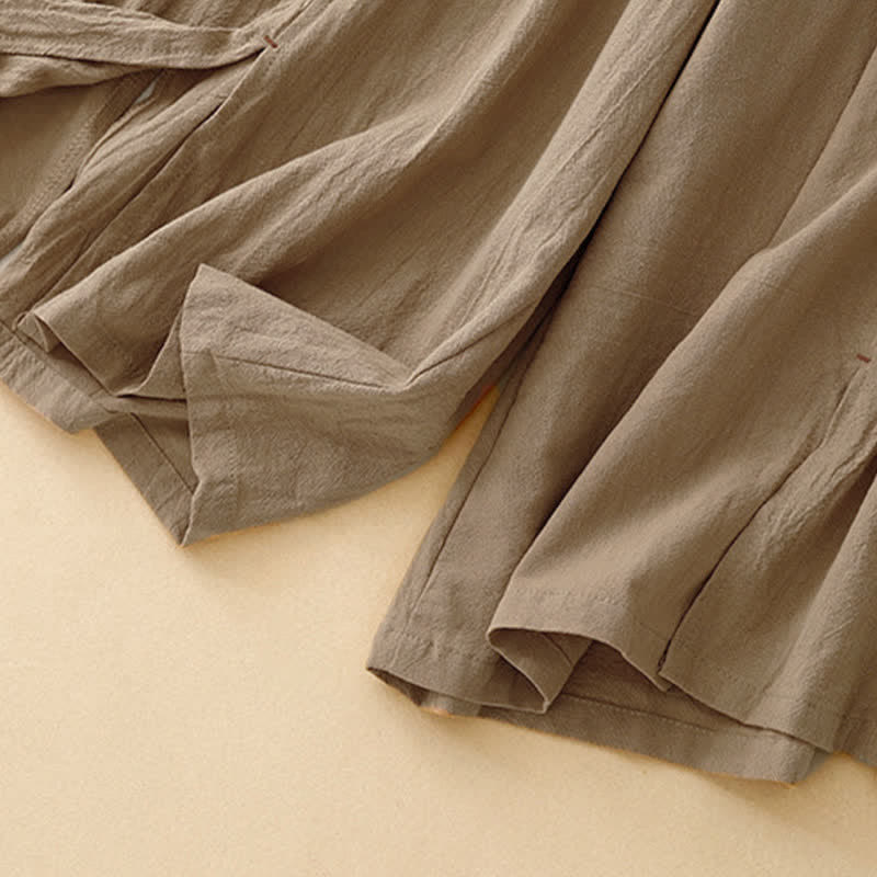 Nimara Ritual Casual Simple Design Drawstring Split Women's Wide Leg Pants With Pockets