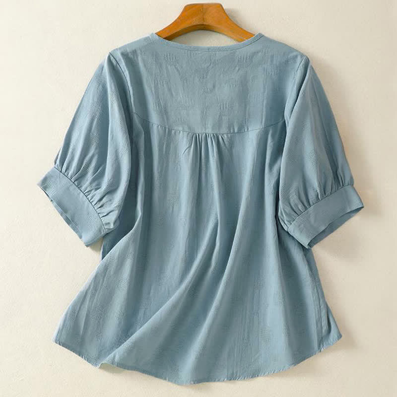 Nimara Ritual Plain Crew Neck Design Women's Loose Short Sleeves T-Shirt