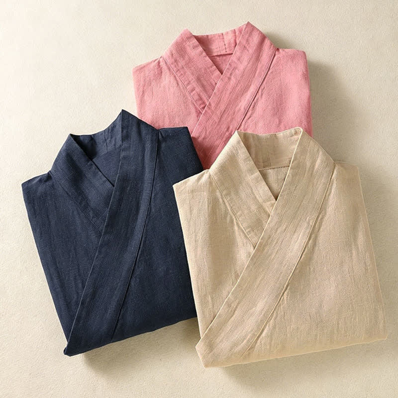 Nimara Ritual Spring Summer Casual Tang Style V-Neck Drawstring Solid Women's Long Sleeve Shirts