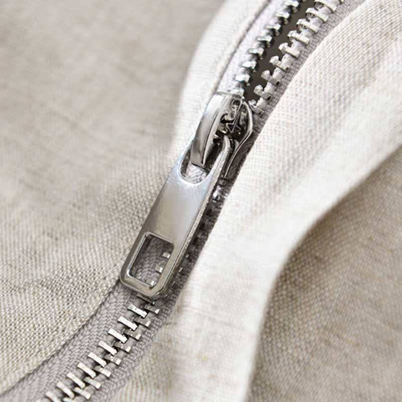 Nimara Ritual Spring Summer Casual Minimalist Mandarin Collar Zipper Design Solid Men's Jacket With Pockets