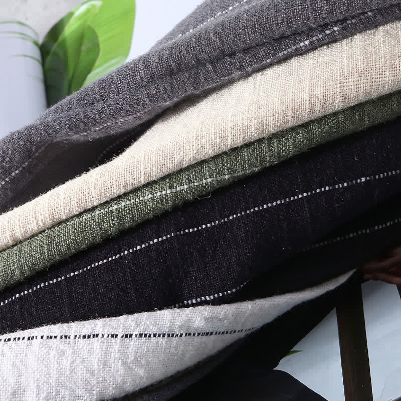 Nimara Ritual Spring Summer Casual Drawstring Striped Cropped Pants Men's Tapered Pants With Pockets