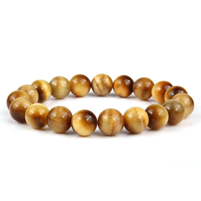 Nimara Ritual Anxiety Stress Healing Crystal Tiger Eye Bead Bracelet