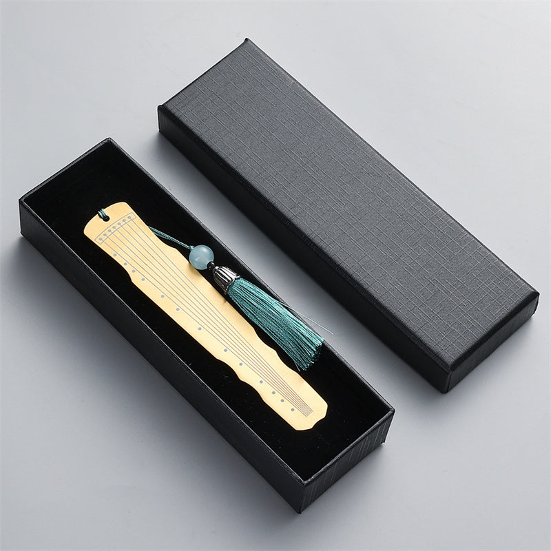 Nimara Ritual Classical Musical Instruments Pipa Guzheng Guqin Ruan Metal Bookmarks Tassel With Gift Box