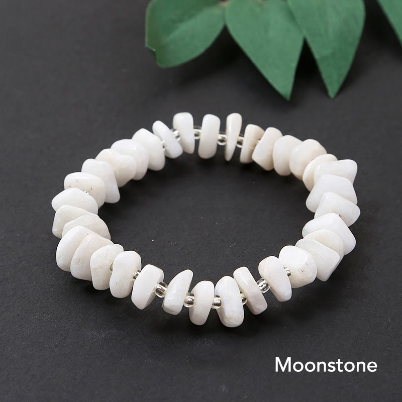 Nimara Ritual Natural Irregular Shape Stone Crystal Meditation Balance Bracelet