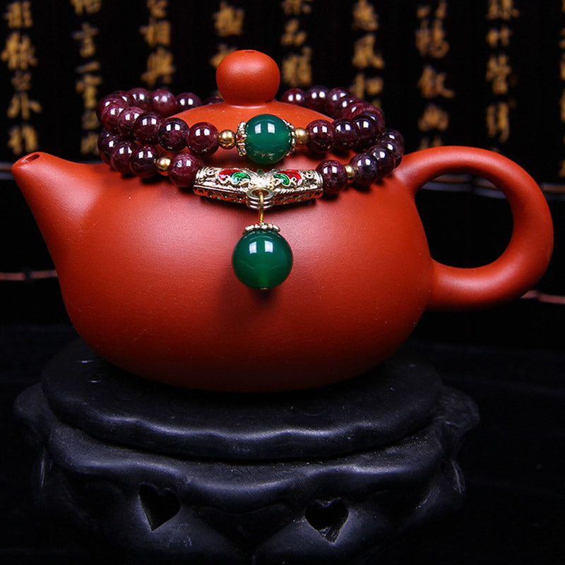 Nimara Ritual Natural Garnet Blessing Bracelet