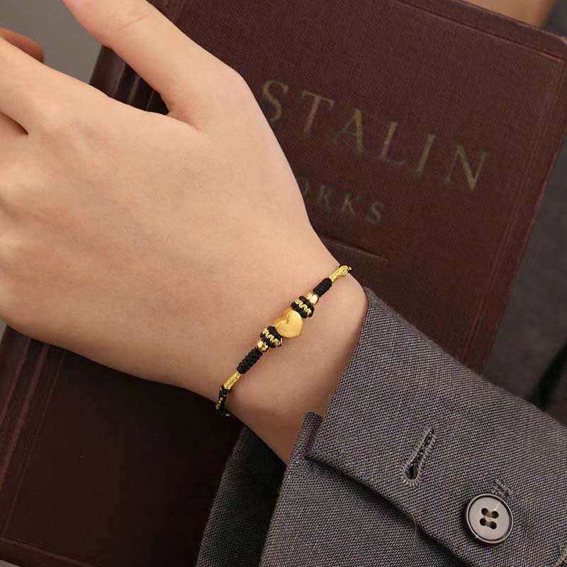 Nimara Ritual Tibet Handmade Love Heart King Kong Knot Luck Braided Bracelet