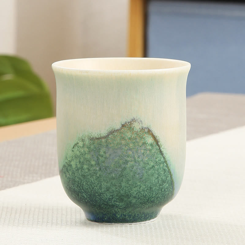 Nimara Ritual Creative Green Ceramic Teacup Kung Fu Tea Cups