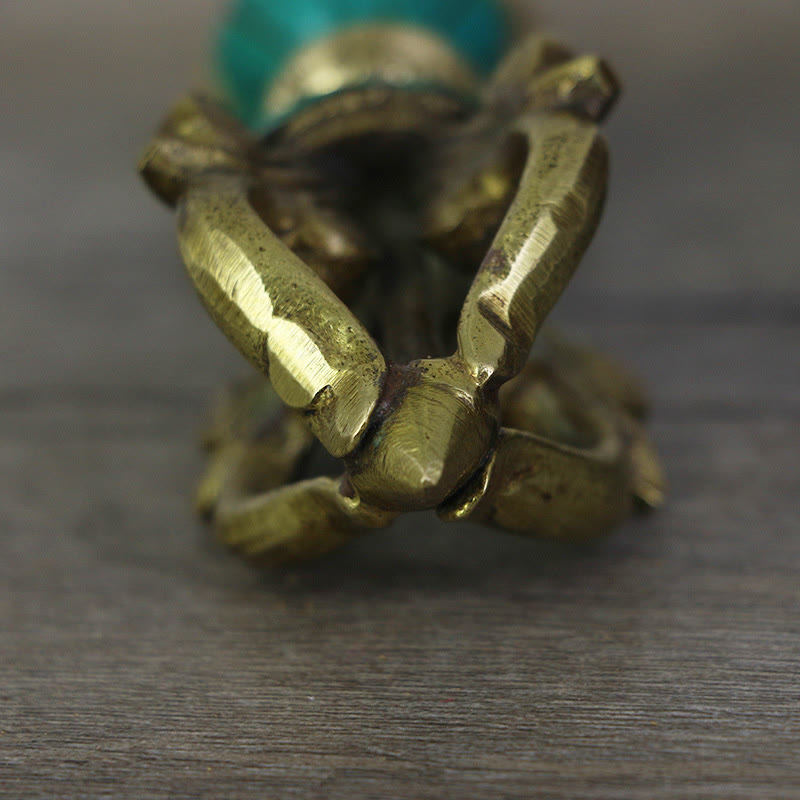 Nimara Ritual Tibetan Five Prong Vajra Dorje Handcrafted Nepal Spiritual Power Copper Decoration