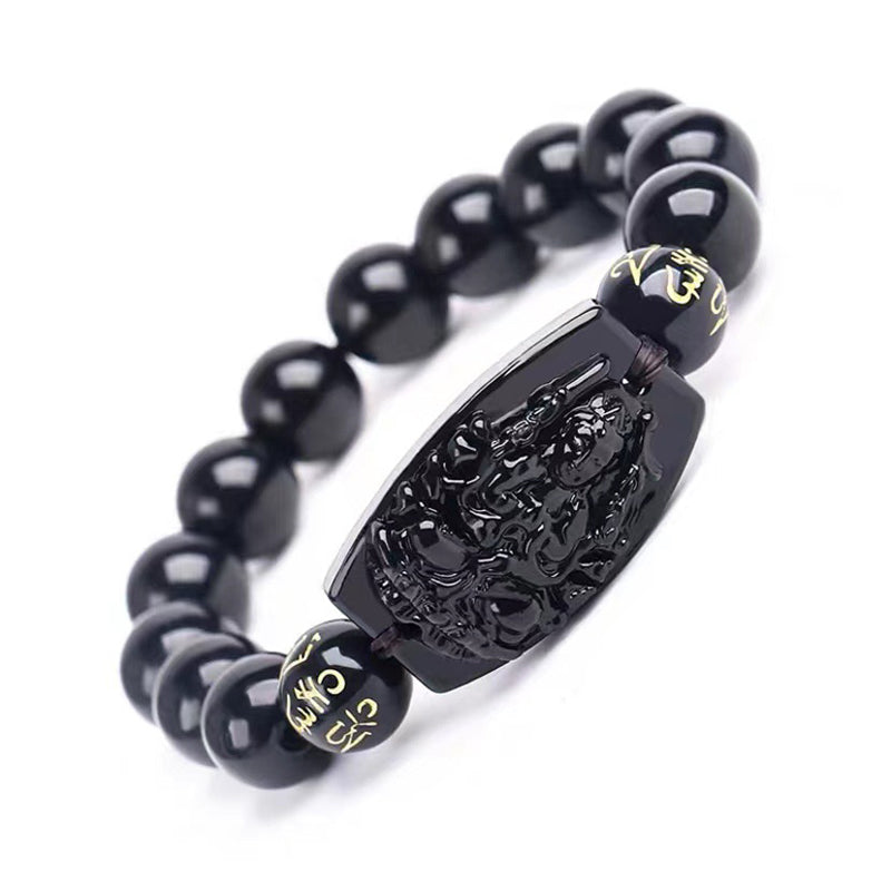 Nimara Ritual Chinese Zodiac Obsidian Protection Bracelet