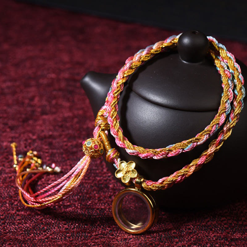 Nimara Ritual Tibetan Handmade Luck Colorful String Single Double Wrap Braided Bracelet