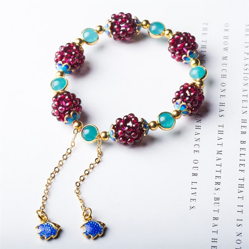 Nimara Ritual Tibetan Garnet Calm Bracelet