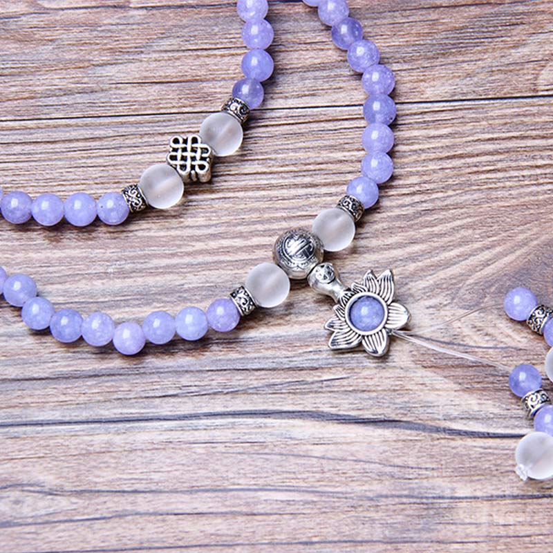 Nimara Ritual Purple Jasper Bead Strength Bracelet Mala