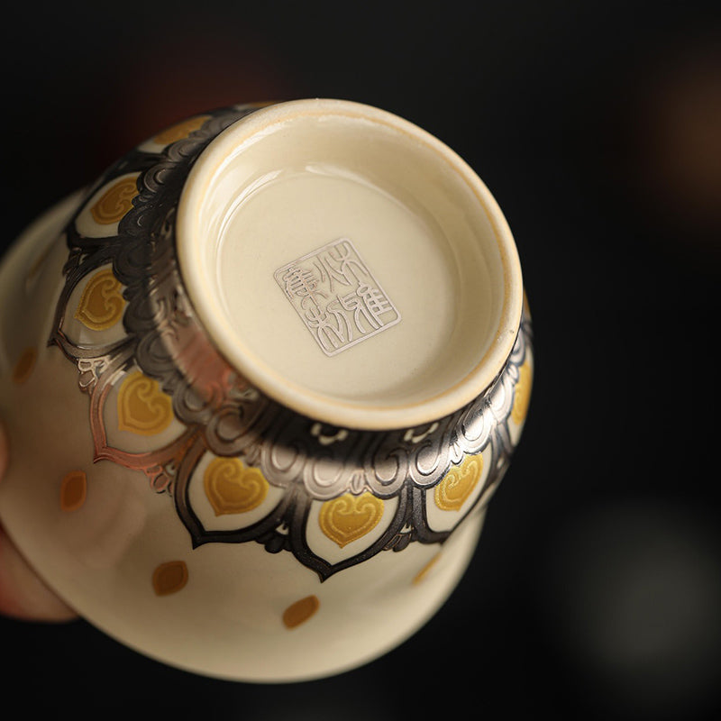 Nimara Ritual Dunhuang Color Thousand Buddhas Teacup Kung Fu Tea Cup 100ml