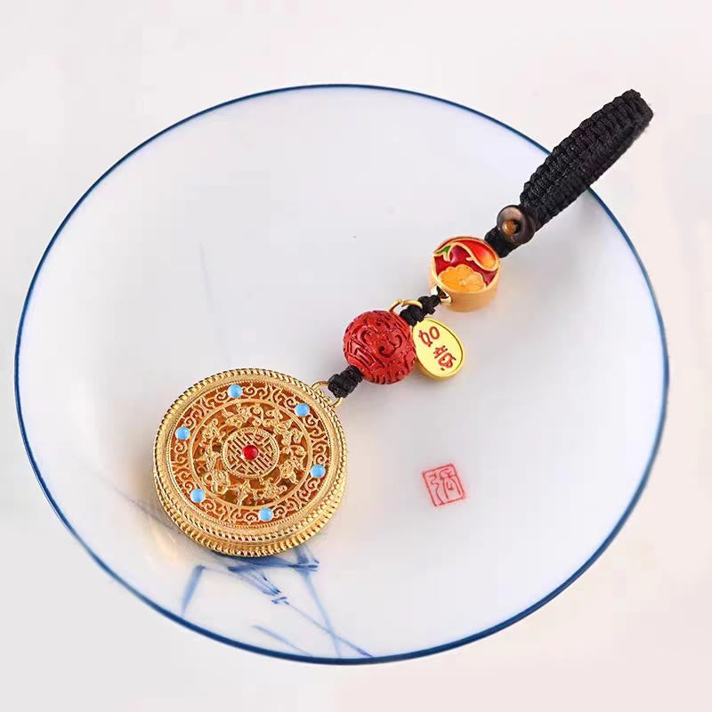 Nimara Ritual Fu Character Blessing Ruyi Charm Key Chain