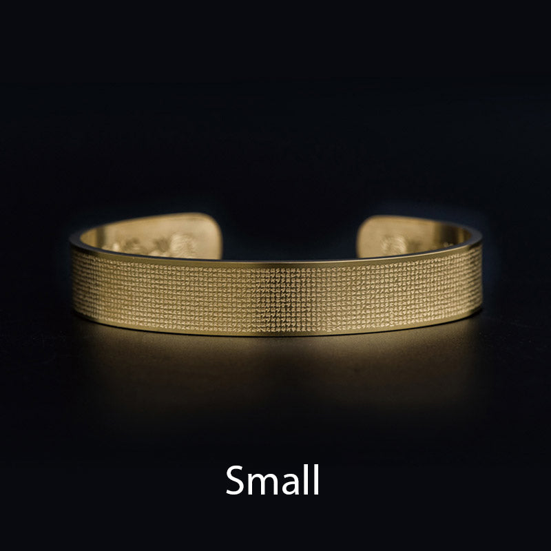 Nimara Ritual Shurangama Mantra Engraving Titanium Steel Blessing Bracelet