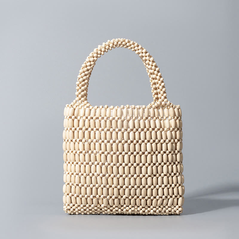 Nimara Ritual Hand-woven Wooden Beads Handbag