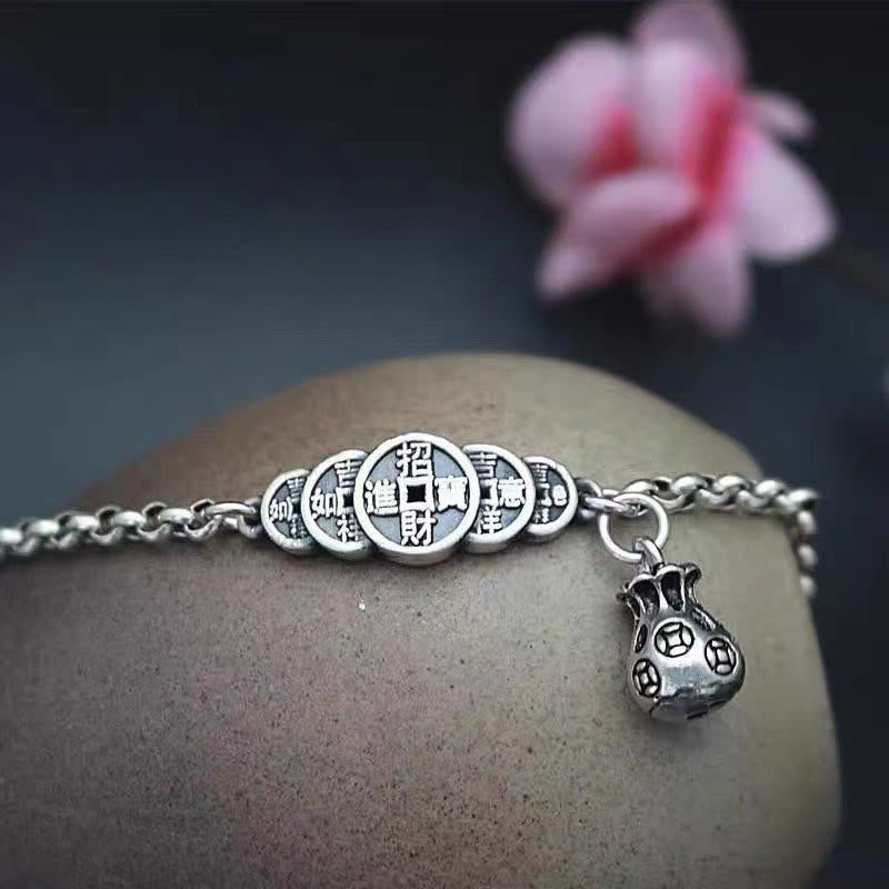 Nimara Ritual Copper Coin Money Bag Wealth Bracelet