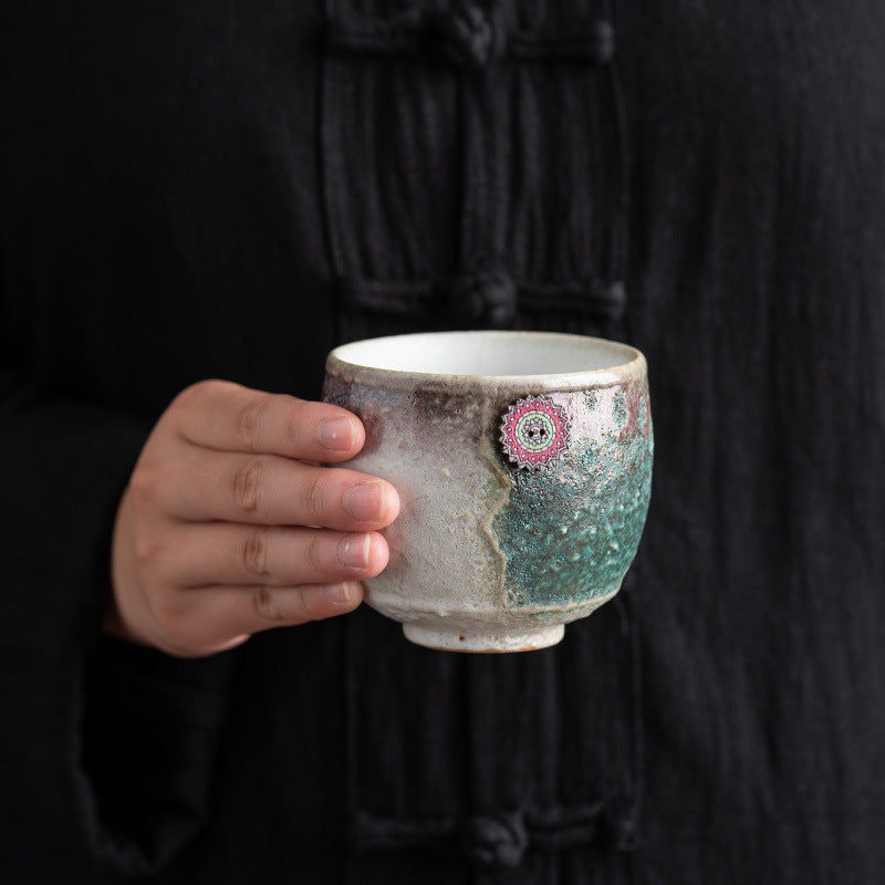 Nimara Ritual Sunflower Kiln Change Ceramic Coffee Mug Tea Latte Espresso Coffee Cup 250ml